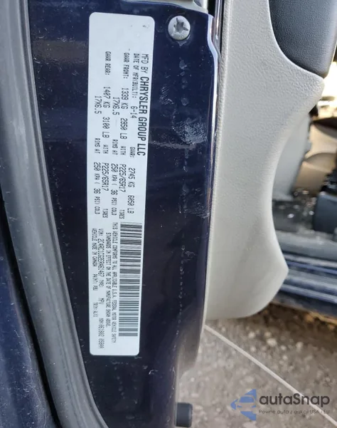 2014 Chrysler Town & Country Touring L from USA, damaged, VIN 2C4RC1CG2ER461467